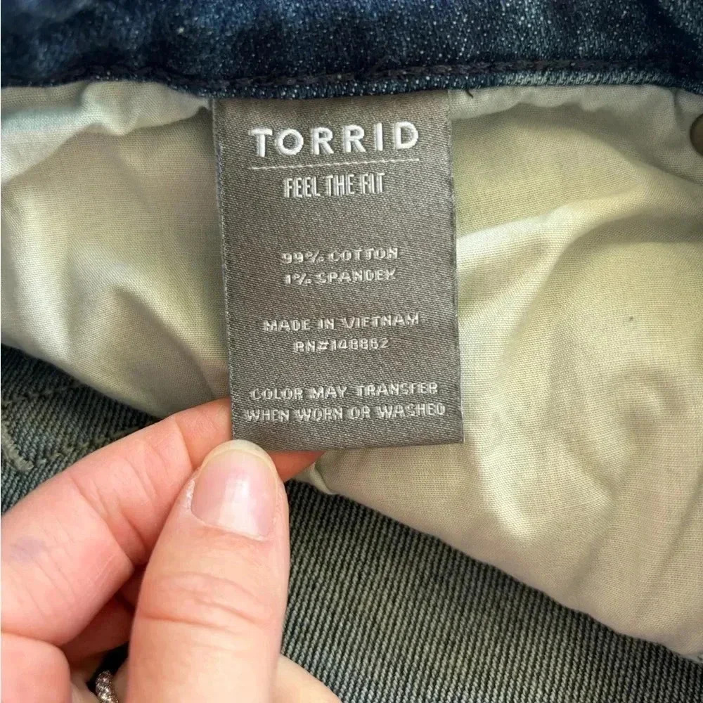 Torrid feel the fit jeans 18S 5 button fly raw hem staple capsule fall Ankle - Picture 4 of 8
